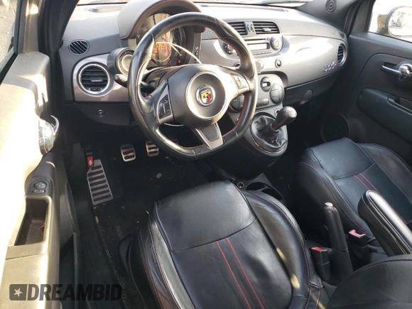 2013 FIAT 500 Abarth with VIN 3C3CFFJH4DT667752, listed as a Copart auction lot 81510114 with 98,886 mi miles and Salvage Title. Bid and sale history available at carsss.com. Image 8.