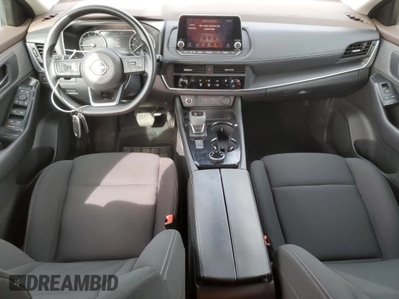 2023 Nissan Rogue S with VIN 5N1BT3AB9PC912647, listed as a Copart auction lot 48198745 with 21,824 mi miles and Salvage title. Bid and sale history available at DreamBid. Image 8.