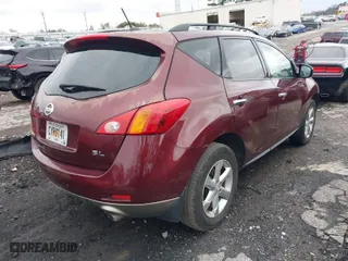 2009 Nissan Murano S with VIN JN8AZ18UX9W008239, listed as a IAAI auction lot 41259533 with 150,050 mi miles. Bid and sale history available at carsss.com. Image 4.
