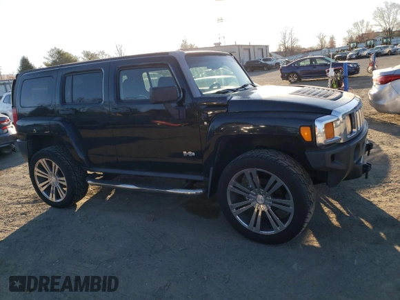 2007 Hummer H3 SUV with VIN 5GTDN13E578124088, listed as a Copart auction lot 49631365 with 192,864 mi miles and Salvage Title. Bid and sale history available at carsss.com. Image 4.