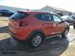 2017 Hyundai Tucson SE Plus with VIN KM8J33A46HU421039, listed as a Copart auction lot 48953705 with 125,365 mi miles and Salvage Title. Bid and sale history available at carsss.com. Image 3.