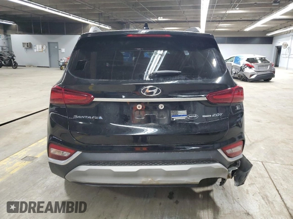 2020 Hyundai Santa Fe SEL with VIN 5NMS3CAA3LH152187, listed as a Copart auction lot 52334415 with 54,744 mi miles and Salvage Title. Bid and sale history available at DreamBid. Image 6.