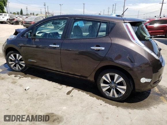 2016 Nissan LEAF S with VIN 1N4BZ0CP0GC308050, listed as a Copart auction lot 61525983 with 78,199 mi miles. Bid and sale history available at carsss.com. Image 2.