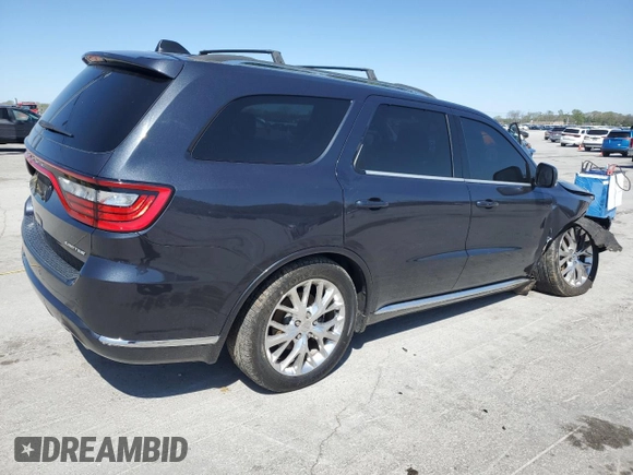 2016 Dodge Durango Limited with VIN 1C4RDHDG0GC467039, listed as a Copart auction lot 52102555 with 105,936 mi miles and Salvage title. Bid and sale history available at DreamBid. Image 3.
