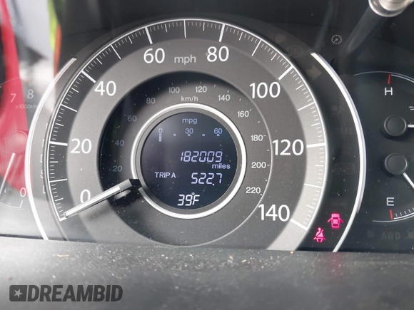 2016 Honda CR-V LX with VIN 5J6RM4H35GL130151, listed as a IAAI auction lot 41427717 with 182,009 mi miles. Bid and sale history available at carsss.com. Image 15.