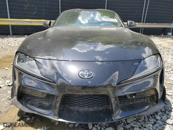 2021 Toyota GR Supra 3.0 with VIN WZ1DB0C04MW035703, listed as a Copart auction lot 61306374 with 46,176 mi miles and Salvage Title. Bid and sale history available at carsss.com. Image 5.