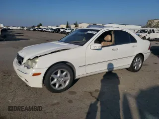 2002 Mercedes-Benz C 230/260/280/320 with VIN WDBRF64J42F196373, listed as a Copart auction lot 88166025 with 147,986 mi miles and Salvage Title. Bid and sale history available at DreamBid. Image 1.
