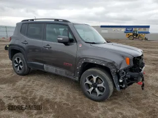 2020 Jeep Renegade Trailhawk z VIN ZACNJBC19LPL42478, wystawiony jako Copart lot #55299935 z przebiegiem 42 355 mil mil oraz Szkoda całkowita • Salvage title. Historia ofert i sprzedaży dostępna na DreamBid. Obrazek 4.