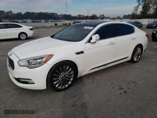 2015 Kia K900 Luxury with VIN KNALW4D43F6017510, listed as a Copart auction lot 79942534 with 130,027 mi miles and Salvage Title. Bid and sale history available at carsss.com. Image 1.