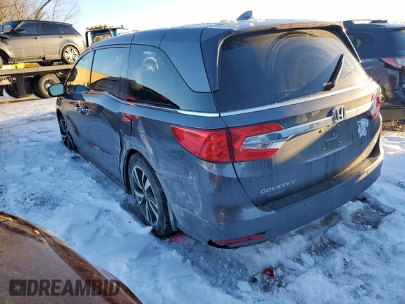 2019 Honda Odyssey Elite with VIN 5FNRL6H93KB114051, listed as a Copart auction lot 41636175 with 86,853 mi miles and Salvage Title. Bid and sale history available at DreamBid. Image 2.
