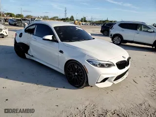 2021 BMW M2 Competition with VIN WBS2U7C04M7J45680, listed as a Copart auction lot 43851495 with 25,919 mi miles and Salvage Title. Bid and sale history available at carsss.com. Image 11.