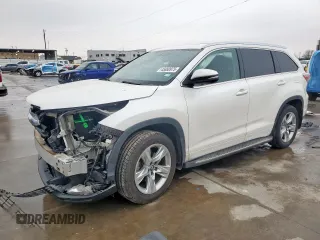 2016 Toyota Highlander Limited с VIN 5TDYKRFH4GS129462, выставлен на аукционе Copart как лот 45880975 с пробегом 132 345 миль миль и Списание • Salvage title. История ставок и продаж доступна на DreamBid. Изображение 1.