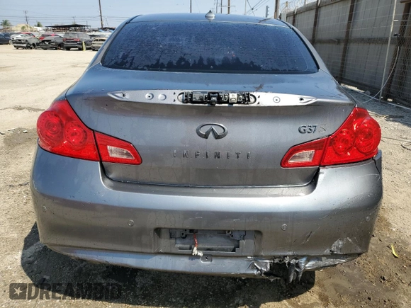 2011 Infiniti G37 Sedan Journey with VIN JN1CV6AP0BM507928, listed as a Copart auction lot 50800205 with Not Provided miles and Salvage Title. Bid and sale history available at carsss.com. Image 6.