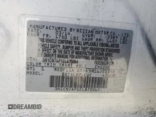 2014 Nissan Versa SV with VIN 3N1CN7AP1EL870064, listed as a Copart auction lot 49307195 with 149,766 mi miles and Salvage Title. Bid and sale history available at DreamBid. Image 14.