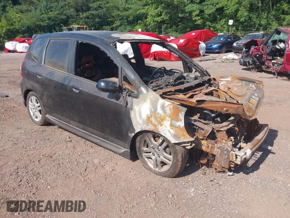 2007 Honda Fit Sport with VIN JHMGD37697S007377, listed as a IAAI auction lot 39046655 with Not provided miles and . Bid and sale history available at DreamBid. Image 1.
