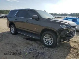 2021 Chevrolet Tahoe LT z VIN 1GNSKNKD2MR357415, wystawiony jako Copart lot #65203165 z przebiegiem 82 996 mil mil oraz Szkoda całkowita • Salvage title. Historia ofert i sprzedaży dostępna na DreamBid. Obrazek 4.