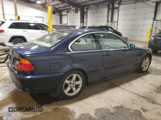 2001 BMW 3 Series 325Ci with VIN WBABN33491JW55177, listed as a Copart auction lot 43685795 with 120,610 mi miles and Salvage Title. Bid and sale history available at carsss.com. Image 3.