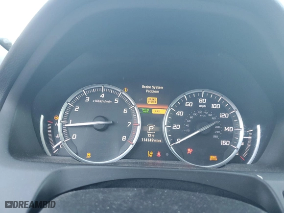 2015 Acura TLX V6 Tech with VIN 19UUB2F51FA015685, listed as a Copart auction lot 87527625 with 114,149 mi miles and Salvage Title. Bid and sale history available at carsss.com. Image 9.