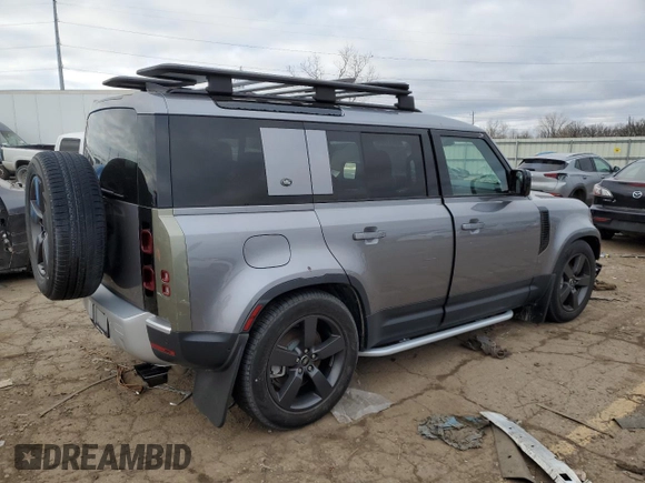 2023 Land Rover Defender SE with VIN SALEP7EU1P2223015, listed as a Copart auction lot 53231065 with 3,662 mi miles and Clean title. Bid and sale history available at DreamBid. Image 3.