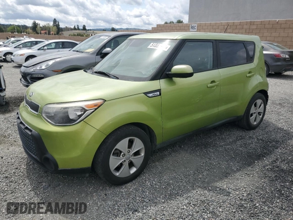 2015 Kia Soul with VIN KNDJN2A22F7772727, listed as a Copart auction lot 51332385 with 117,796 mi miles and Salvage Title. Bid and sale history available at carsss.com. Image 1.