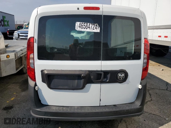 2019 Ram ProMaster City Cargo Tradesman with VIN ZFBHRFAB8K6M67715, listed as a Copart auction lot 46584724 with 203,688 mi miles and . Bid and sale history available at DreamBid. Image 6.