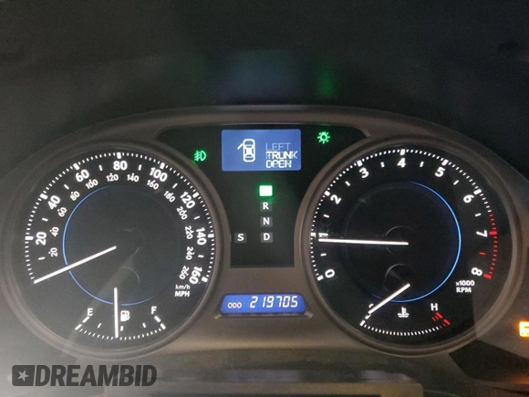 2010 Lexus IS 250 with VIN JTHCF5C2XA5037730, listed as a Copart auction lot 51198245 with 219,705 mi miles and Non Repairable. Bid and sale history available at carsss.com. Image 9.