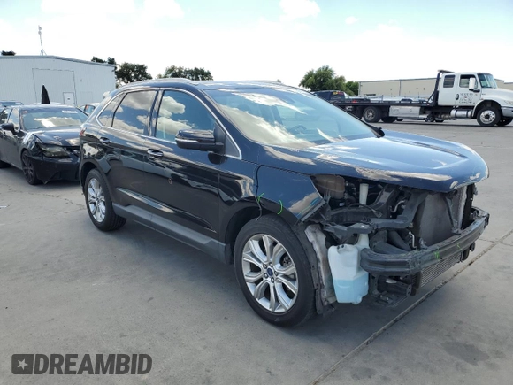 2019 Ford Edge Titanium z VIN 2FMPK3K93KBB54561, wystawiony jako Copart lot #56746065 z przebiegiem 101 792 mil mil oraz Szkoda całkowita • Salvage title. Historia ofert i sprzedaży dostępna na DreamBid. Obrazek 4.