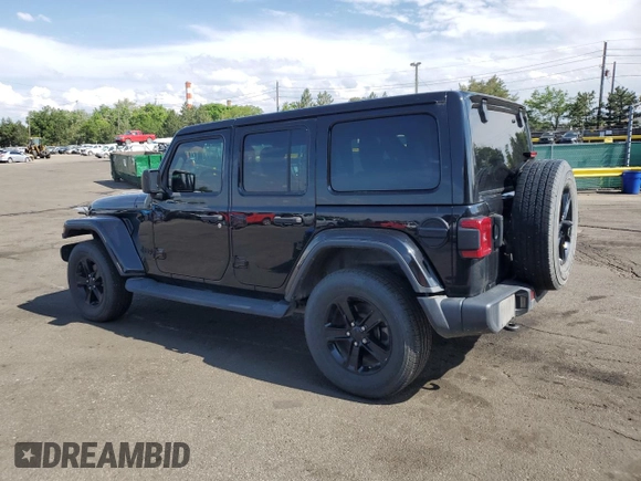 2020 Jeep Wrangler Unlimited Sahara with VIN 1C4HJXEG0LW301545, listed as a Copart auction lot 59279085 with 94,890 mi miles and Salvage title. Bid and sale history available at DreamBid. Image 2.