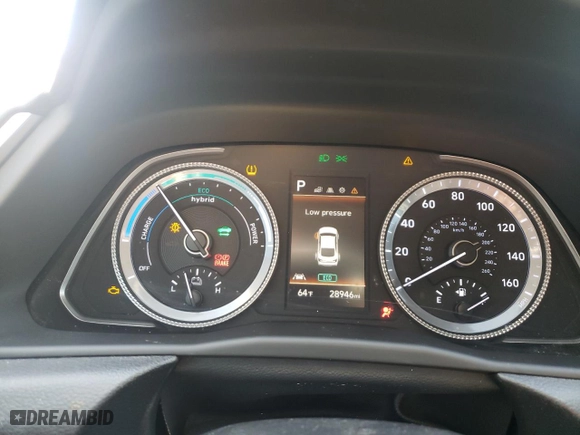 2021 Hyundai Sonata Hybrid SEL with VIN KMHL34JJ2MA023598, listed as a Copart auction lot 80707174 with 28,946 mi miles and Salvage Title. Bid and sale history available at carsss.com. Image 9.