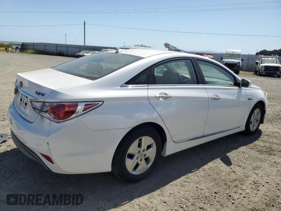 2012 Hyundai Sonata Hybrid z VIN KMHEC4A40CA044368, wystawiony jako Copart lot #58782435 z przebiegiem 169 333 mil mil oraz Czysty tytuł • Clean title. Historia ofert i sprzedaży dostępna na DreamBid. Obrazek 3.