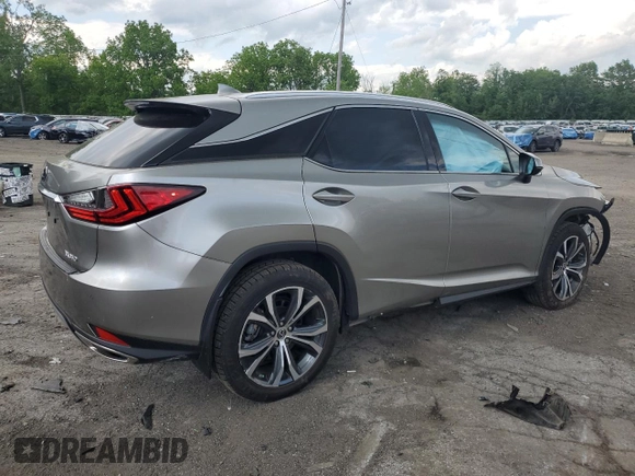 2022 Lexus RX 350 with VIN 2T2HZMDA4NC326539, listed as a Copart auction lot 58724655 with 8,869 mi miles and Salvage title. Bid and sale history available at DreamBid. Image 3.