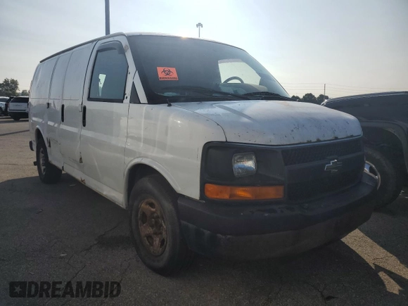 2008 Chevrolet Express Cargo with VIN 1GCFG15X081103619, listed as a Copart auction lot 67984774 with 400,499 mi miles and Clean title. Bid and sale history available at DreamBid. Image 4.
