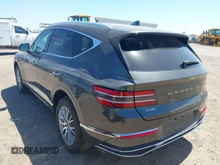 2025 Genesis GV80 Standard with VIN KMUHFESB6SU273191, listed as a IAAI auction lot 42121747 with 1,815 mi miles and . Bid and sale history available at DreamBid. Image 3.