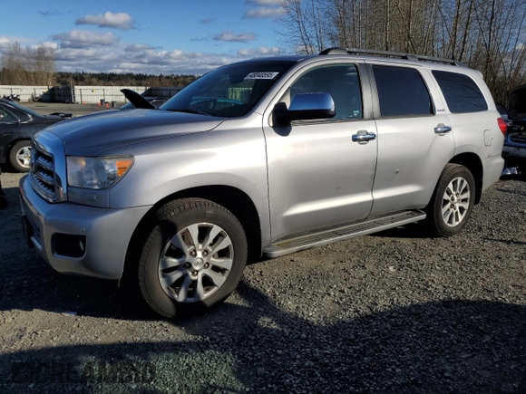 2012 Toyota Sequoia Limited with VIN 5TDJY5G10CS064565, listed as a Copart auction lot 48040595 with 43,469 mi miles and Salvage Title. Bid and sale history available at carsss.com. Image 1.