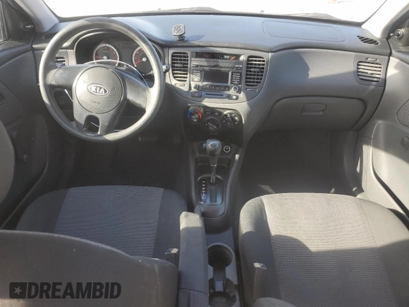 2010 Kia Rio LX with VIN KNADH4A35A6635429, listed as a Copart auction lot 53266835 with 110,615 mi miles and Salvage Title. Bid and sale history available at carsss.com. Image 8.