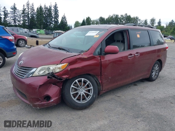 2011 Toyota Sienna XLE AAS with VIN 5TDYK3DC0BS093590, listed as a IAAI auction lot 42714201 with 155,699 mi miles and . Bid and sale history available at DreamBid. Image 22.
