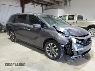 2024 Honda Odyssey EX-L with VIN 5FNRL6H69RB069598, listed as a Copart auction lot 53810215 with 5,789 mi miles and Salvage Title. Bid and sale history available at DreamBid. Image 4.
