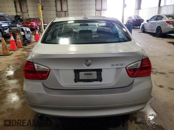 2007 BMW 3 Series 328i with VIN WBAVC53507FZ72395, listed as a Copart auction lot 52431745 with 149,634 mi miles and Salvage Title. Bid and sale history available at carsss.com. Image 6.
