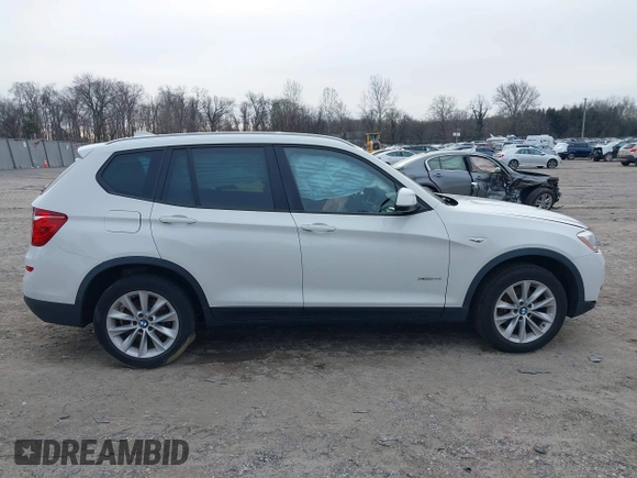 2017 BMW X3 xDrive28i with VIN 5UXWX9C36H0W68556, listed as a IAAI auction lot 41217277 with 120,572 mi miles and . Bid and sale history available at DreamBid. Image 12.