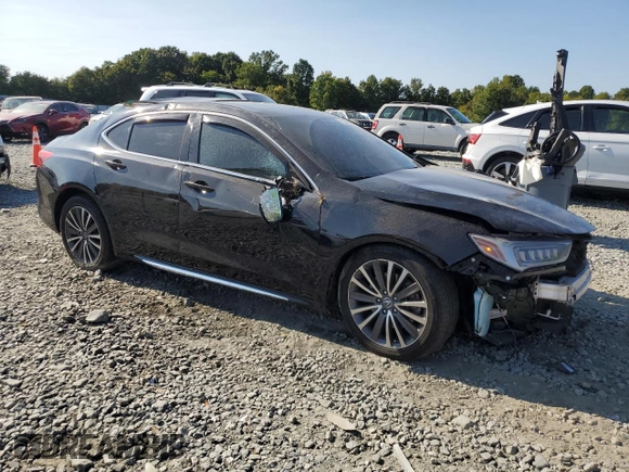 2018 Acura TLX w/Advance Pkg with VIN 19UUB3F77JA001807, listed as a Copart auction lot 71098594 with 83,510 mi miles and Salvage Title. Bid and sale history available at carsss.com. Image 4.