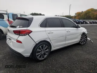 2020 Hyundai Elantra GT with VIN KMHH35LE2LU137688, listed as a Copart auction lot 75752044 with 76,200 mi miles and Salvage Title. Bid and sale history available at carsss.com. Image 3.