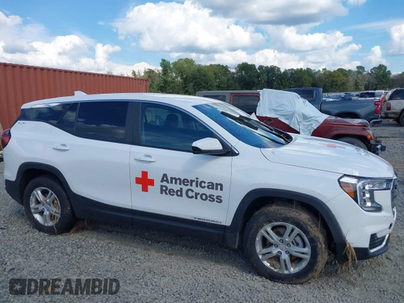 2023 GMC Terrain SLE with VIN 3GKALTEG3PL210144, listed as a IAAI auction lot 40461807 with 1 mi miles. Bid and sale history available at carsss.com. Image 13.