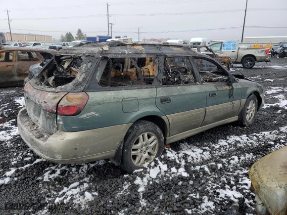 2000 Subaru Legacy Wagon Outback w/RB Equip with VIN 4S3BH6657Y6624345, listed as a Copart auction lot 86137894 with 0 mi miles and Salvage Title. Bid and sale history available at carsss.com. Image 3.