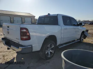 2023 Ram 1500 Laramie with VIN 1C6SRFJT3PN512320, listed as a Copart auction lot 48335525 with 24,075 mi miles and Salvage title. Bid and sale history available at DreamBid. Image 3.