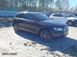 2014 Audi Q5 Premium Plus with VIN WA1LFAFP2EA018002, listed as a IAAI auction lot 41839503 with 201,205 mi miles. Bid and sale history available at carsss.com. Image 1.