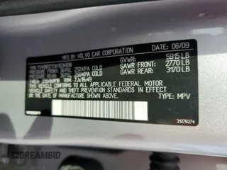 2010 Volvo XC90 I6 with VIN YV4982CY3A1534938, listed as a Copart auction lot 42723235 with 131,463 mi miles and Salvage Title. Bid and sale history available at carsss.com. Image 15.