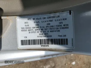 2004 Volvo S40 с VIN YV1VS27544F082406, выставлен на аукционе Copart как лот 59983215 с пробегом 32 012 миль миль и Чистый • Clean title. История ставок и продаж доступна на DreamBid. Изображение 12.