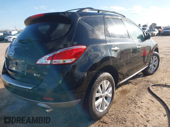 2011 Nissan Murano SL with VIN JN8AZ1MU6BW057143, listed as a IAAI auction lot 41738054 with 147,468 mi miles. Bid and sale history available at carsss.com. Image 4.