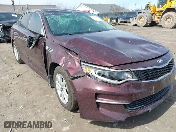 2018 Kia Optima LX with VIN 5XXGT4L33JG207050, listed as a IAAI auction lot 41857645 with 143,707 mi miles and . Bid and sale history available at DreamBid. Image 6.
