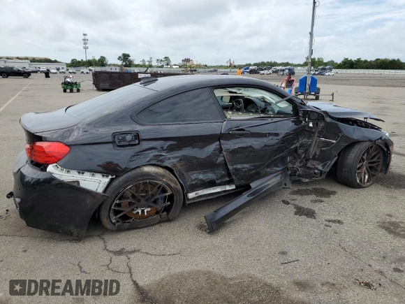 2015 BMW M4 with VIN WBS3R9C59FK330840, listed as a Copart auction lot 58437333 with 0 mi miles. Bid and sale history available at carsss.com. Image 3.